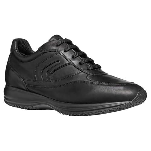 Geox Uomo Happy A, Scarpe da Ginnastica, Nero, 42 EU