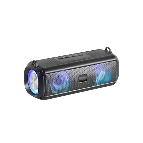 Mars Gaming MSB-XT, Altoparlante Portatile + Soundbar 2 in 1, Illuminazione RGB Dinamica, Sistema Audio a 4 Driver da 20W, Bluetooth 5.3 + AUX/MicroSD/USB/Radio FM, Nero