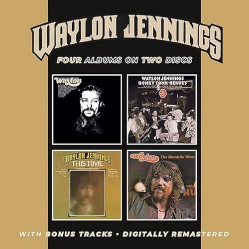Waylon Jennings - Lonesome / On'ry & Mean / Honky Tonk Heroes / This Time / The Ramblin' Man (+Bonus Tracks)