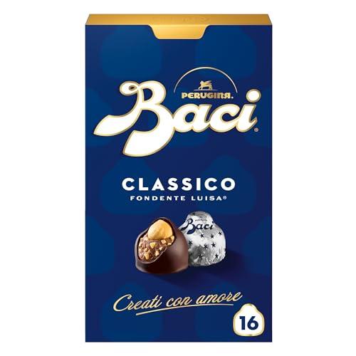 BACI PERUGINA Cioccolatini Fondenti ripieni al Gianduia, Scatola 200g