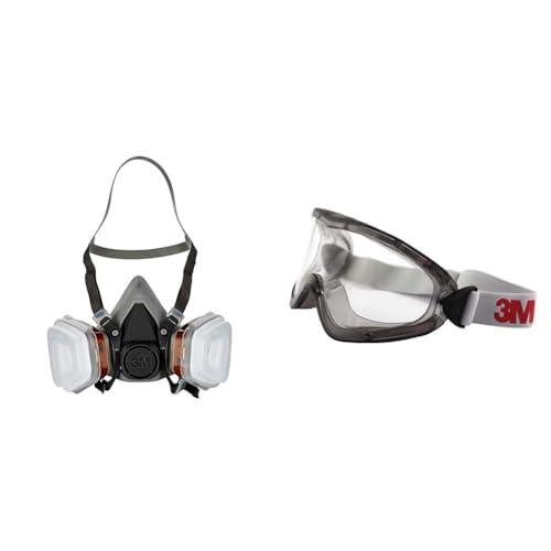 Kit 3M per protezione individuale: Respiratore semimaschera 6002C + Occhiali 2890S