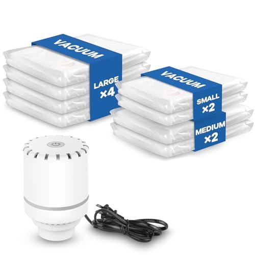 Sacchetti Sottovuoto Vestiti con Pompa Elettrica - Set da 8 Vacbird