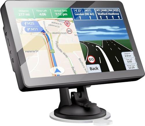 Navigatore GPS 9 Pollici per Auto e Camion con Mappe Europa Aggiornabili a Vita