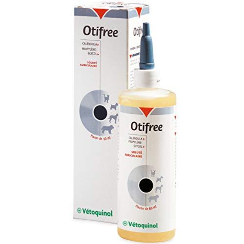 Vetoquinol Otifree Soluzione per la Pulizia delle Orecchie di Cani e Gatti - 60 ml