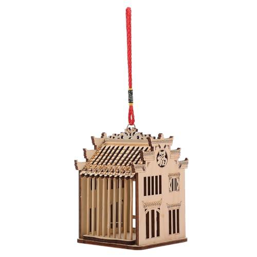 ORFOFE Gabbia in Legno per Cavallette e Grilli - Mini Cestino Portaoggetti Naturale