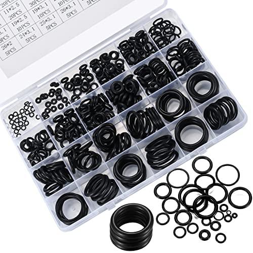 Set 360 Guarnizioni O-Ring in Gomma Assortite - 24 Misure per Tenuta Idraulica