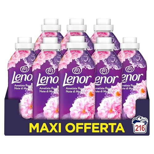 Lenor Ammorbidente Concentrato Ametista Rosa e Note di Muschio - 216 Lavaggi