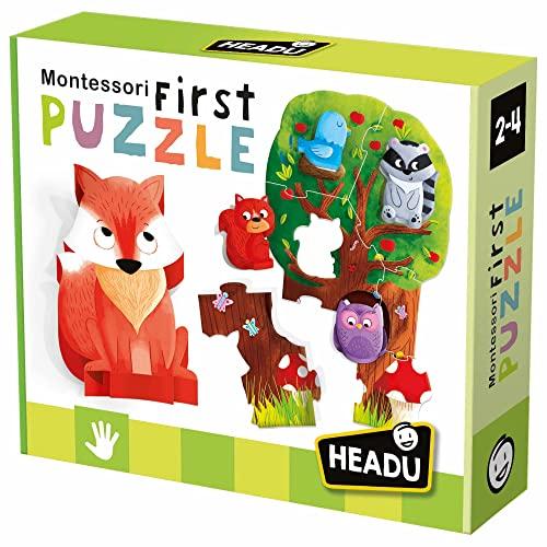 Headu - Montessori My First Puzzle The Forest Animale Gioco