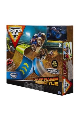 Monster Jam Playset con Veicolo Esclusivo in Scala 1:64