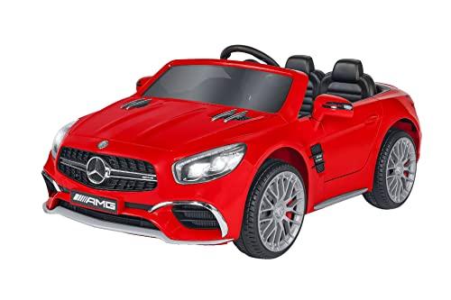 e-Spidko Globo Giocattoli - Auto Elettrica per Bambini Mercedes SL65 AMG, con modalità radiocomando, Rossa