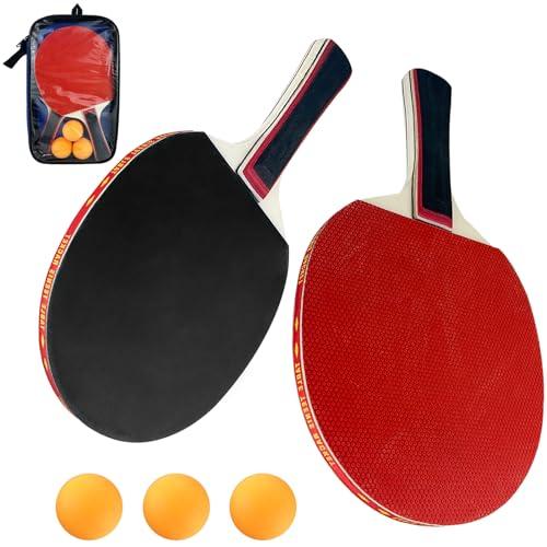 Gentpovth Set di Racchette da Ping Pong Professionali