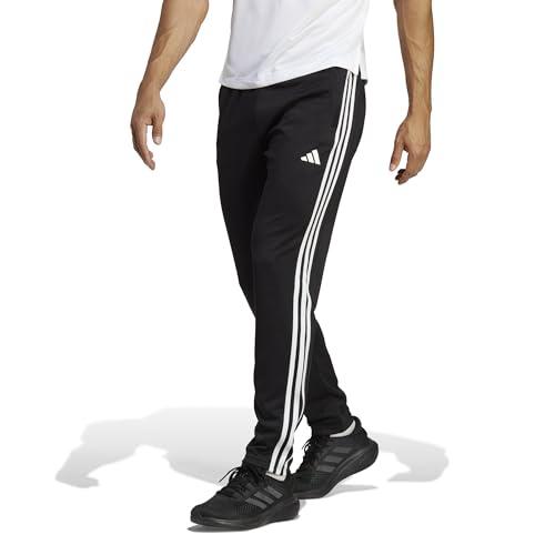 Pantaloni da Allenamento Adidas Uomo Train Essentials 3-Stripes, Nero/Bianco