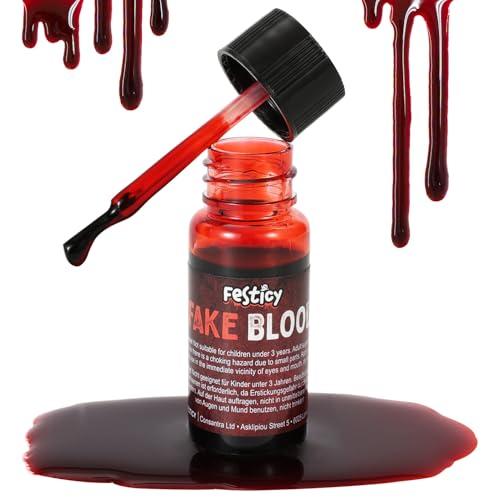 FESTICY Sangue Finto Halloween 15ml con Pennello