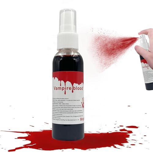 Xinfuquan Sangue Finto Halloween, 60ml Spray Lavabile per Trucco, Cosplay e Effetti Speciali