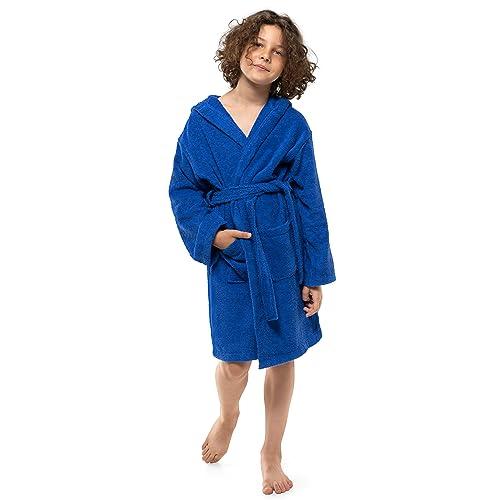 Twinzen Accappatoio Bambino Adolescenti Blu Scuro