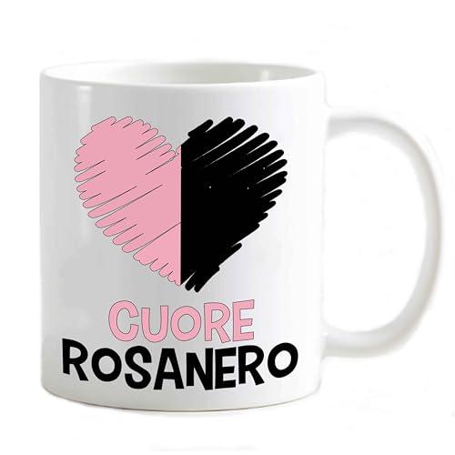 Tazza Mug Tifoso - Cuore Rosanero Love per Palermo