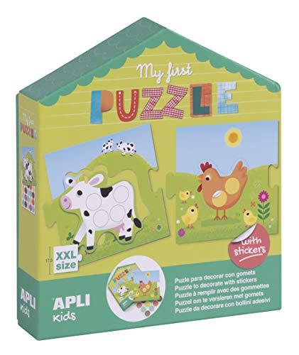 Apli Kids - My First Animali Puzzle con Gomets