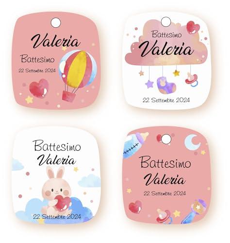 Set di 20 Etichette per Bomboniere Personalizzate