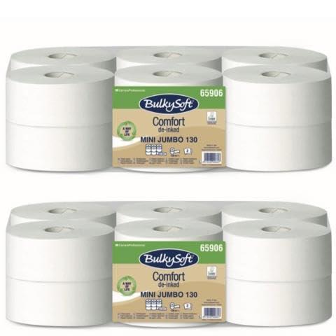 CARTA IGIENICA MINI JUMBO 130 METRI X 12 ROTOLI 2 VELI