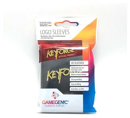 Gamegenic Keyforge - 40 Bustine Proteggi Carte Nere