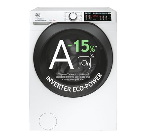 Hoover H-WASH 500 HW49AMBC7/1-S Lavatrice 9 Kg, Classe A-15%, 1400 Giri
