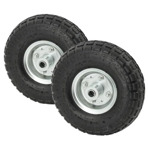 STI 2 x Ruote Pneumatiche per Carrello Porta Pacchi porta casse diametro 4.10/3.50-4 260x85