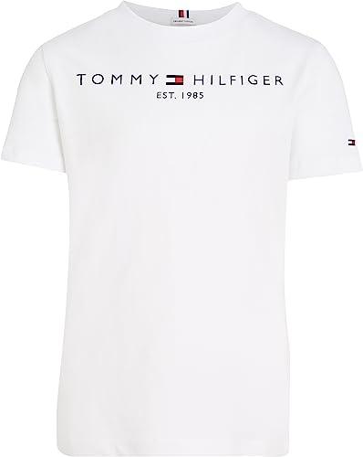 Tommy Hilfiger Essential Tee Bambini Unisex - T-Shirt Bianca Manica Corta