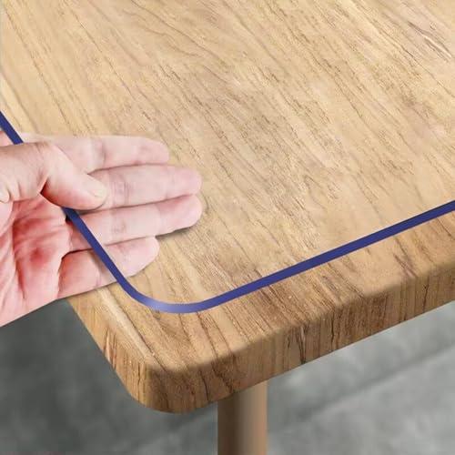 Royhom Copritavolo Trasparente Rettangolare 80 x 140 cm - Protezione Impermeabile e Antigraffio