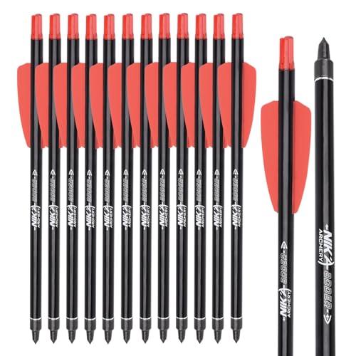 ELONG OUTDOOR 12 Frecce per Balestra in Alluminio 7.5