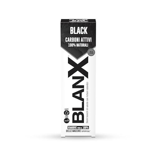 BlanX Black Dentifricio Sbiancante Antimacchia con Carboni Attivi e Licheni Islandici
