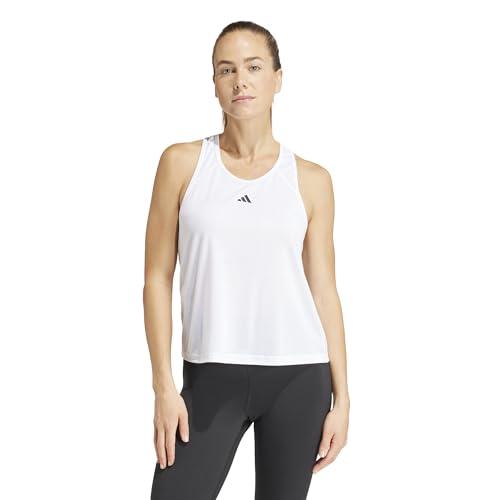 Adidas Train Essentials Minimal Branding Racerback Tank Top Donna - Bianca