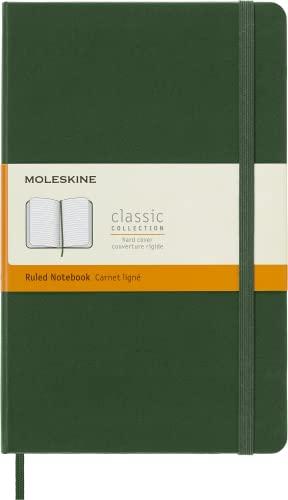 Moleskine Classic Notebook Verde Mirto, Large, Righe