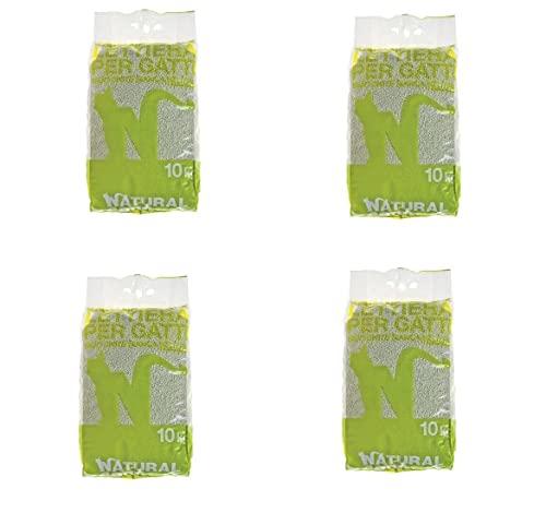 4 Sacchi da 10 kg Natural Code Lettiera Bianca per Gatti