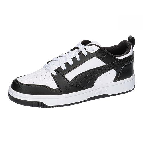 PUMA Rebound V6 Lo Jr, Sneaker Unisex - Bambini e ragazzi, Puma White Puma Black, 39 EU