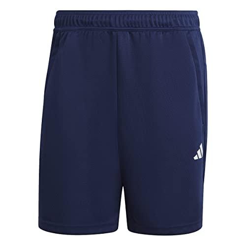 Adidas Train Essentials All Set Training Shorts Uomo, Blu Scuro/Bianco
