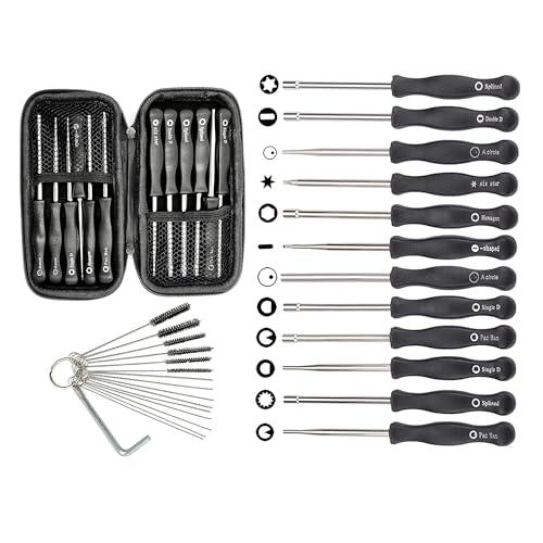 Hippotech Set di 12 Cacciaviti per la Regolazione del Carburatore con Custodia