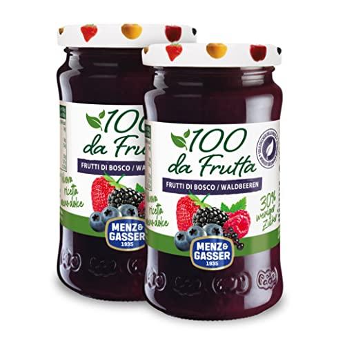 Menz&Gasser Composta di Frutti di Bosco 100% Frutta - Doppia Confezione