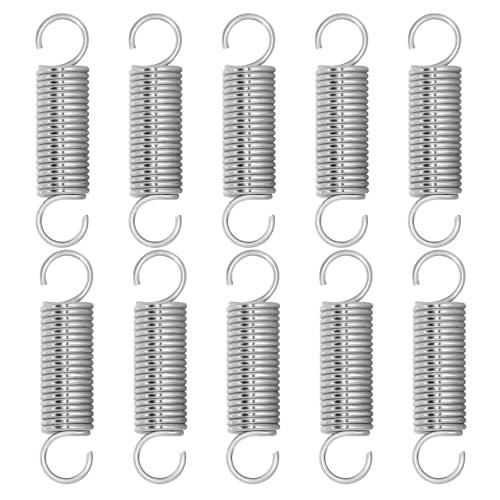 NICAVKIT Molle di Trazione in Acciaio Inossidabile con Ganci - Set da 10