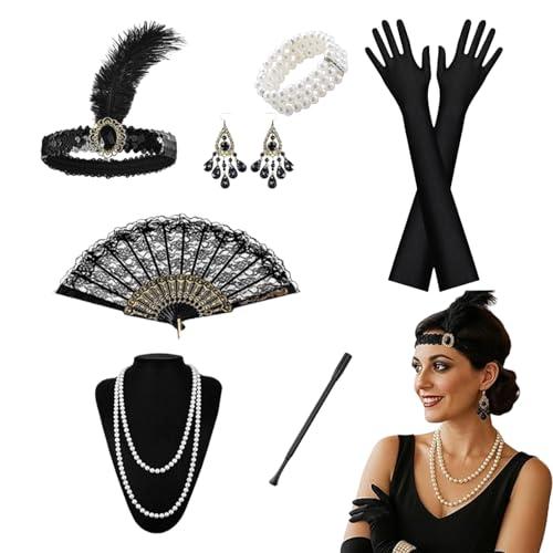Set di Accessori Anni '20 Grande Gatsby AWAVM: Eleganza Retrò per la Donna Moderna