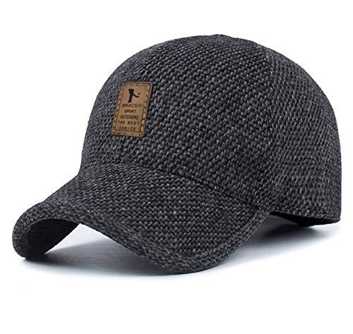 MRACSIY Berretto da Baseball Invernale Unisex Nero