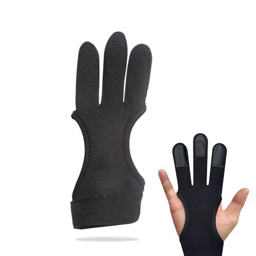 Guanti da Tiro con L'Arco a 3 Dita Changyeah in Pelle Bovina