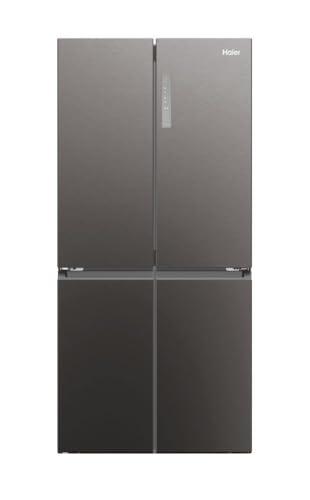 Haier Cube 83 Serie 3 - Frigorifero Americano 4 Porte Dark Inox