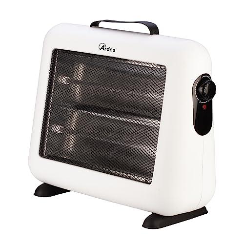 ARDES | AR444 TWENTYFOUR Stufa al Quarzo Riscaldamento a Irraggiamento 2 Potenze con Maniglia Ecopelle