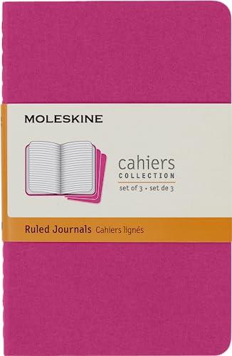 Moleskine Cahier Journal, Set 3 Quaderni Rosa Cinetico Pocket