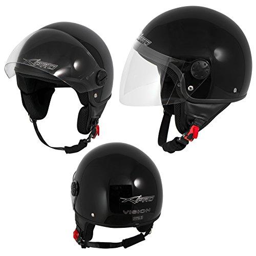 Casco Jet Demi Scooter Moto Omologato ECE 22 Visiera Antigraffio SonicMoto