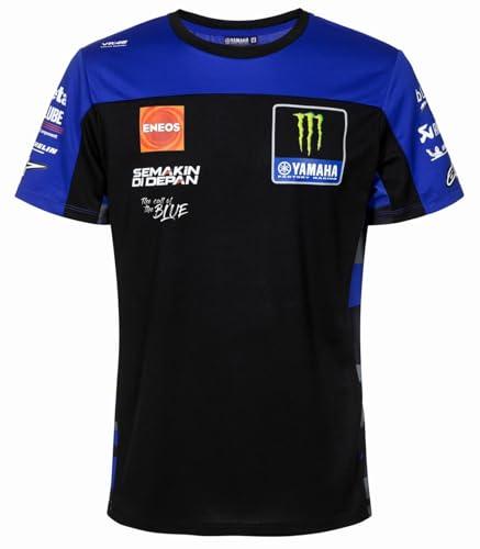 Yamaha T-Shirt Monster MotoGP Racing Team Uomo, Blu, S