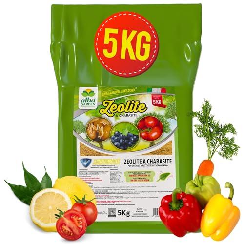 Albagarden - Zeolite per Agricoltura MAXI 5 KG - Insetticida e Fungicida Naturale