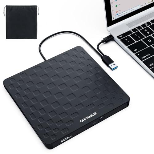 ORIGBELIE Masterizzatore DVD Esterno USB 3.0 Type-C Ultra Slim