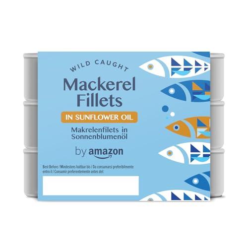 by Amazon Filetti Di Sgombro All'olio Di Semi Di Girasole, 3x125g