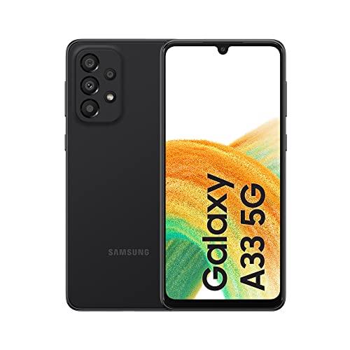 Samsung Galaxy A33 5G Smartphone Android, Display Infinity-U FHD+ Super AMOLED 6.4¹, 6GB RAM e 128GB di memoria interna espandibile², Batteria 5.000 mAh, Awesome Black [Versione Italiana]
